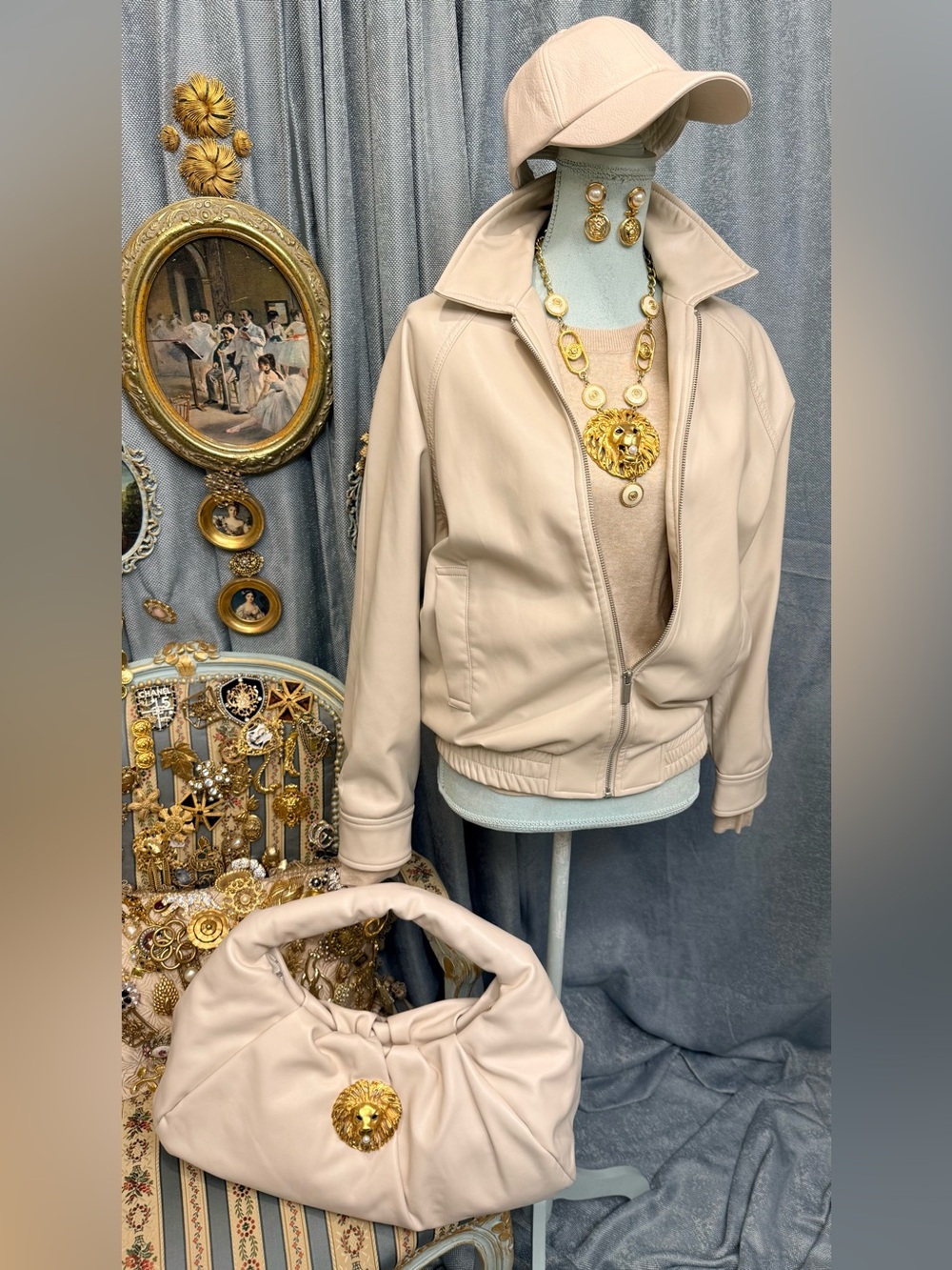 Soft Luxe Beige Jacket Ensemble